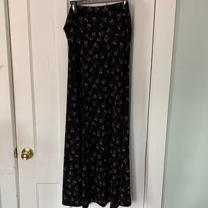 LuLaRoe Black and Brown Maxi Skirt